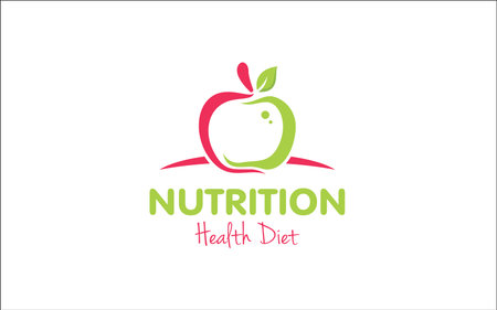 Illustration vector graphic of health diet nutrition concept Logo Design templateのイラスト素材