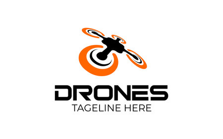 Illustration graphic vector future of drone technology logo design templateのイラスト素材