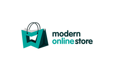Illustration graphic vector of modern online shopping store logo design templateのイラスト素材