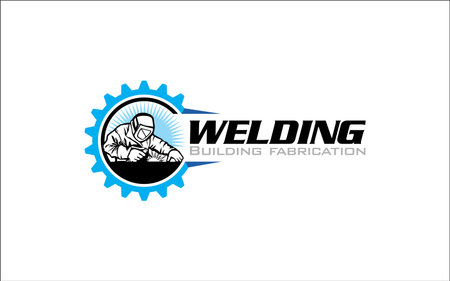 Illustration vector graphic of welding fabrication work company logo design templateのイラスト素材