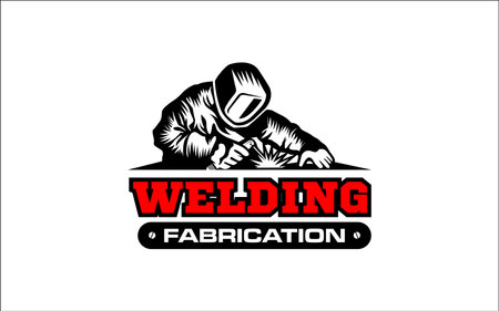 Illustration vector graphic of welding fabrication work company logo design templateのイラスト素材