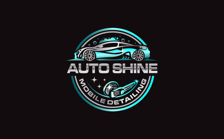 Illustration vector graphic of auto detailing servis logo design templateのイラスト素材