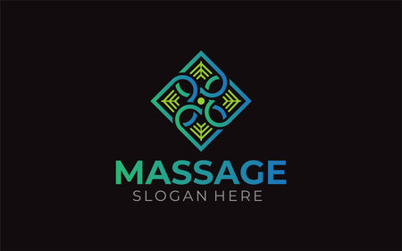 Illustration graphic vector for massage therapy, health care logo design templateのイラスト素材