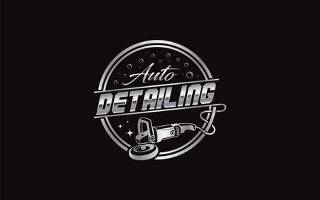 Illustration vector graphic of auto shine wash and detailing service logo design templateのイラスト素材