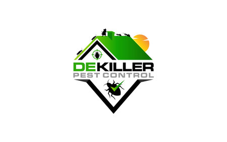 Illustration vector graphic of home pest control and protection company logo design templateのイラスト素材