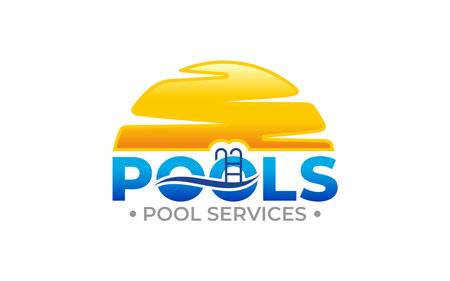 Illustration vector graphic of swimming pool cleaning service logo vector templateのイラスト素材