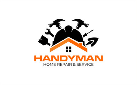 Illustration vector graphic of construction, home repair, renovation, and building concept logo design templateのイラスト素材