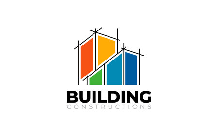 Illustration vector graphic of building renovation, construction, and home repair concept logo design template&#x9;&#xD;&#xA;のイラスト素材