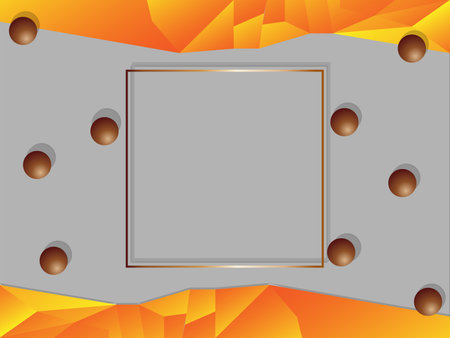 Abstract polygonal geometric background. Abstract polygonal orange background vector illustrationのイラスト素材
