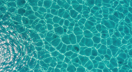 Texture of water in a swimming pool. Background and texture for design.の素材