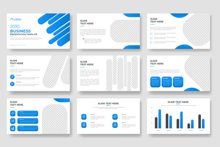 Creative business presentation slides template design. Use for modern keynote presentation backgroundのイラスト素材