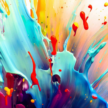 Abstract paint ink splatter stains art brush watercolor texture background with generative aiの素材