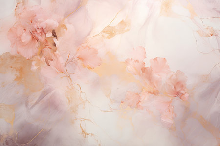 Abstract watercolor pink marble alcohol ink texture and luxury realistic gold glitter backgroundの素材