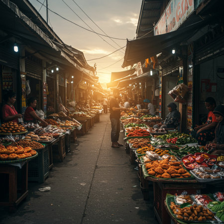 View of unknowns Nepali people walking between Durbar square and Thamel district in Kathmandu in the morningの素材
