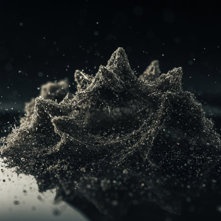 Macro shot of water droplets on a black background. Abstract texture.の素材