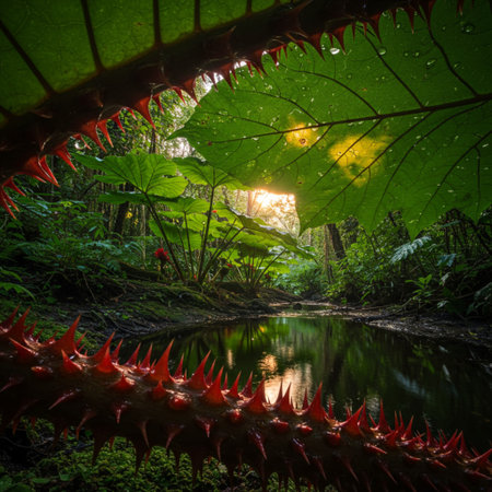 Tropical rainforest in Doi Inthanon National Park, Thailandの素材