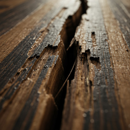 abstract background of old wood planks, shallow depth of fieldの素材