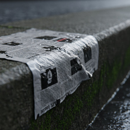 Newspaper on the embankment in Paris, Franceの素材