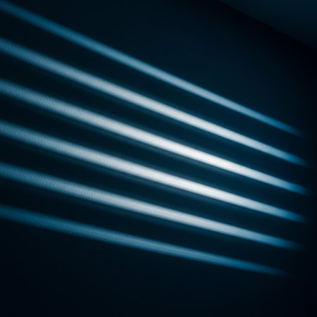 Abstract blue background with some smooth lines in it (see portfolio for more in this series)の素材