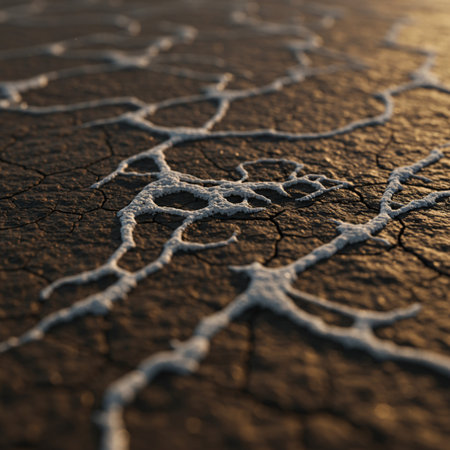 Cracks in the ground. Global warming concept. 3d renderingの素材