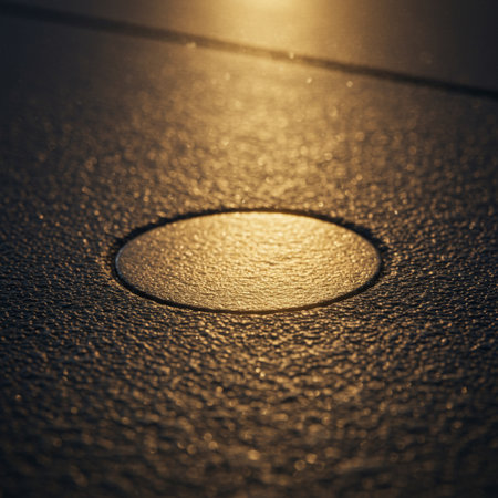 Drops of water on the floor. Shallow depth of fieldの素材