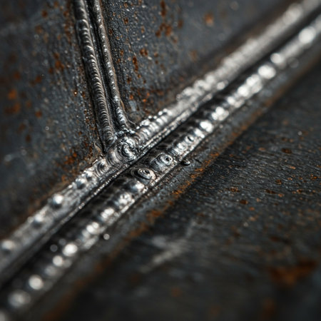 Closeup of a rusty metal door. Shallow depth of field.の素材