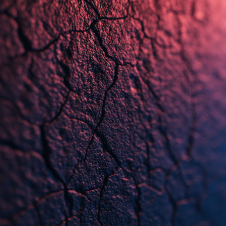 abstract background of cracked concrete wall, color toned image.の素材