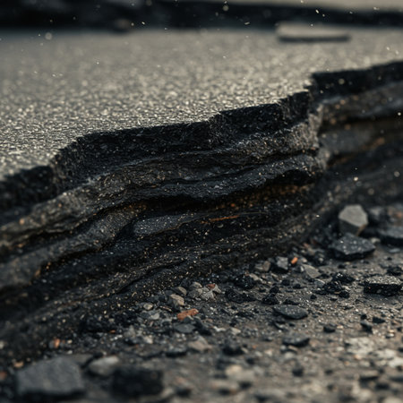 Black coal on the ground after a strong storm. Close-up.の素材