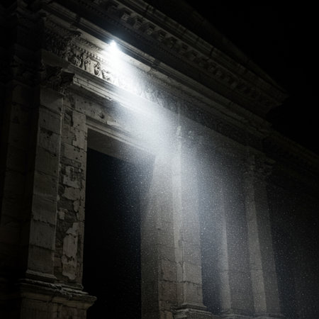 Night view of the Pantheon in Rome, Italy. Long exposureの素材