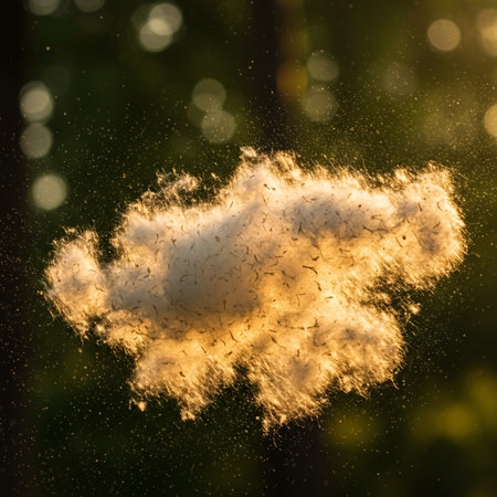 Abstract cloud of dust on a dark background. 3D rendering.の素材