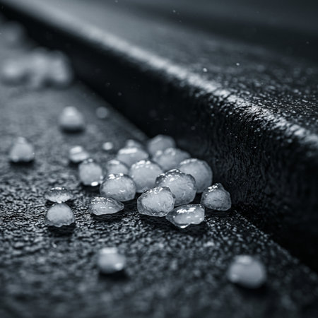 Beads on a black background. Shallow depth of field. Toned.の素材