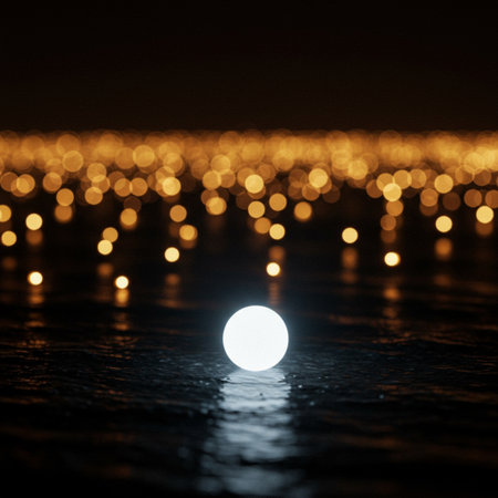 Abstract bokeh lights background. Christmas and New Year holiday concept. Festive decoration.の素材