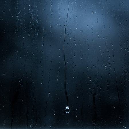 Drops of rain on the window. Abstract background for design.の素材