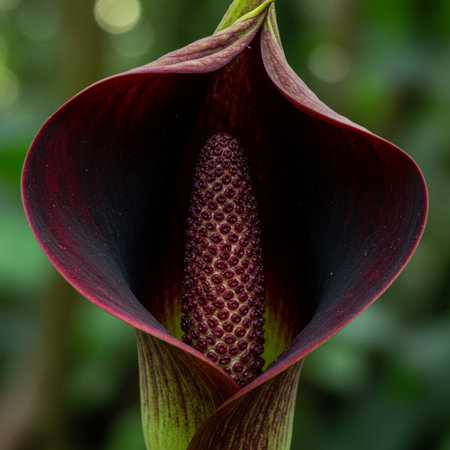 Black Calla lily (Zantedeschia aethiopica)の素材