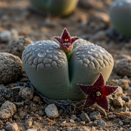 Cactus in the desert of Gran Canaria, Canary Islands, Spainの素材