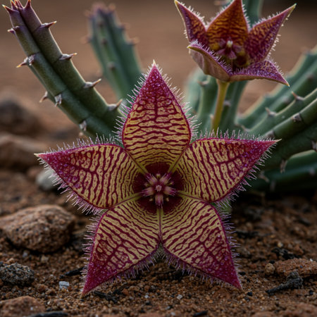 Cactus in the Desert, Tenerife, Canary Islands, Spainの素材