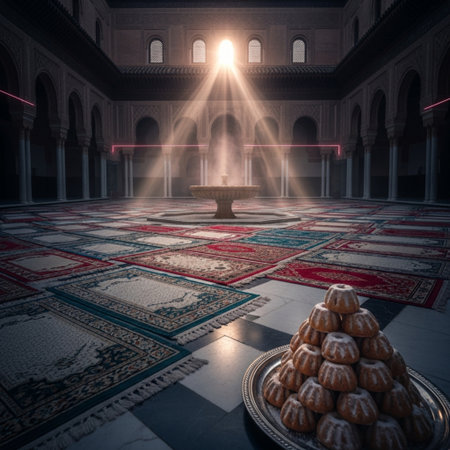 Interior of the Great Mosque in Sultanahmet, Istanbul, Turkeyの素材