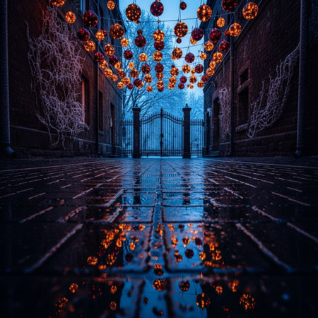 Halloween night in the old town of Boston, Massachusetts, USA.の素材