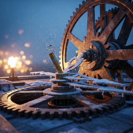 Industrial background with cogwheels and gears. Industrial concept.の素材