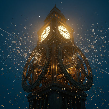 Clock tower in London, England, UK. 3D rendering.の素材