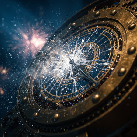 Astronomical clock close up. 3D rendering. Elements of this image furnished by NASAの素材