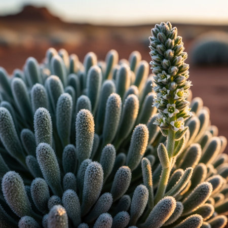 Cactus in the desert of Gran Canaria, Canary Islands, Spainの素材