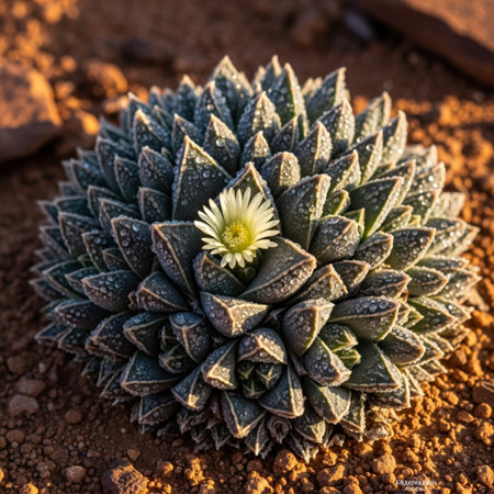 Cactus in the Desert, Gran Canaria, Canary Islands, Spainの素材