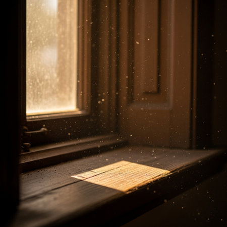 Raindrops falling on the window in a dark room. Shallow depth of fieldの素材