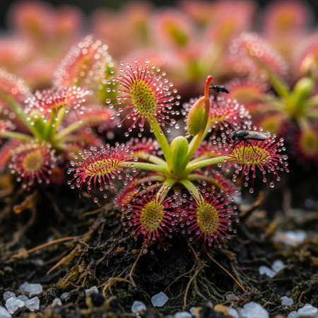 Drosera officinalis (Drosera officinalis)の素材