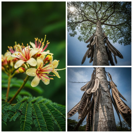 Collage of beautiful flowers in the garden. Selective focus.の素材