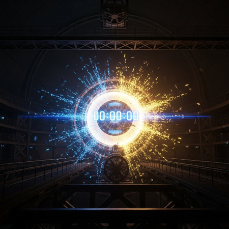 Futuristic technology interface with glowing binary code. Data concept. 3D Renderingの素材