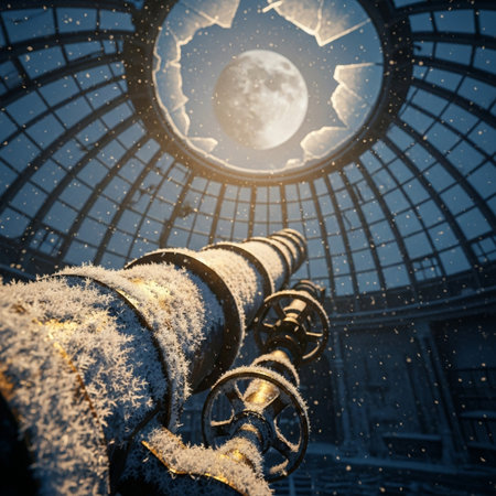 Cannon on a background of the night sky. Elements of this image furnished by NASAの素材