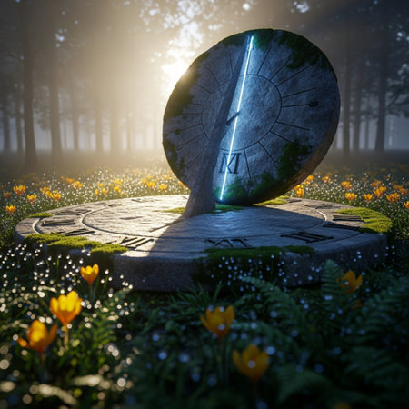 Zodiac sign Libra in the forest at sunrise. 3D renderingの素材