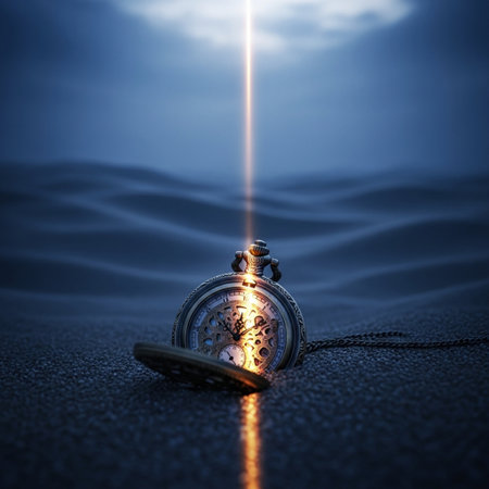 conceptual image of a watch on the sea. 3d renderの素材